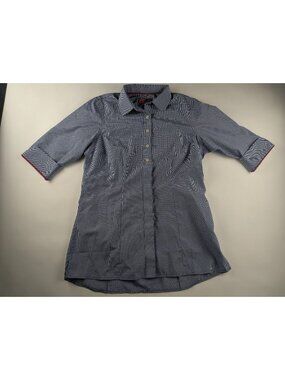Chick-fil-A Blue Gingham Button Down Shirt